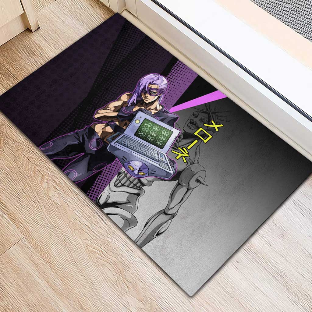 Melone JoJo’s Bizarre Adventure Rubber Doormat with Laptop-Featured Stand Display - The Mazicc