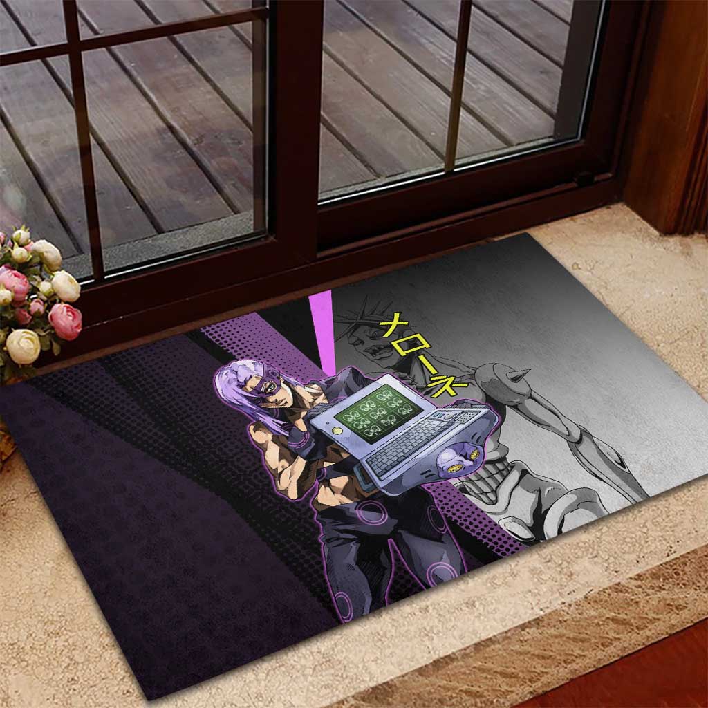Melone JoJo’s Bizarre Adventure Rubber Doormat with Laptop-Featured Stand Display - The Mazicc