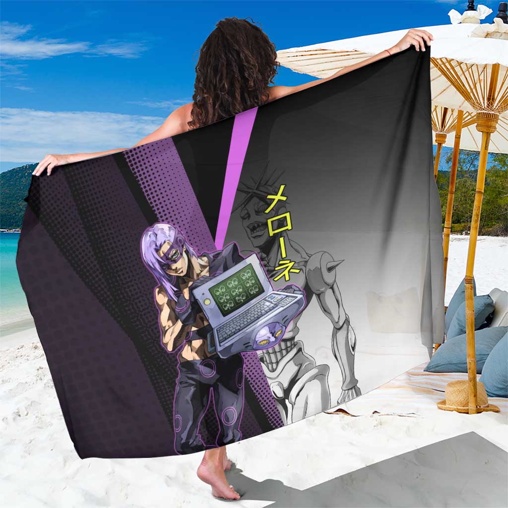 Melone JoJo’s Bizarre Adventure Sarong with Laptop-Featured Stand Display - The Mazicc