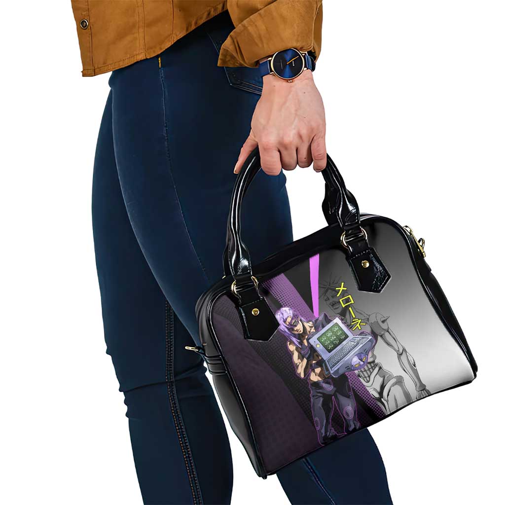 Melone JoJo’s Bizarre Adventure Shoulder Handbag with Laptop-Featured Stand Display - The Mazicc