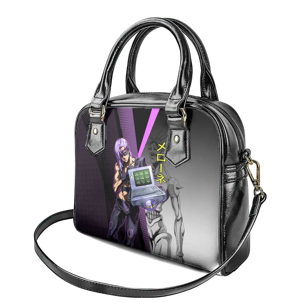 Melone JoJo’s Bizarre Adventure Shoulder Handbag with Laptop-Featured Stand Display - The Mazicc