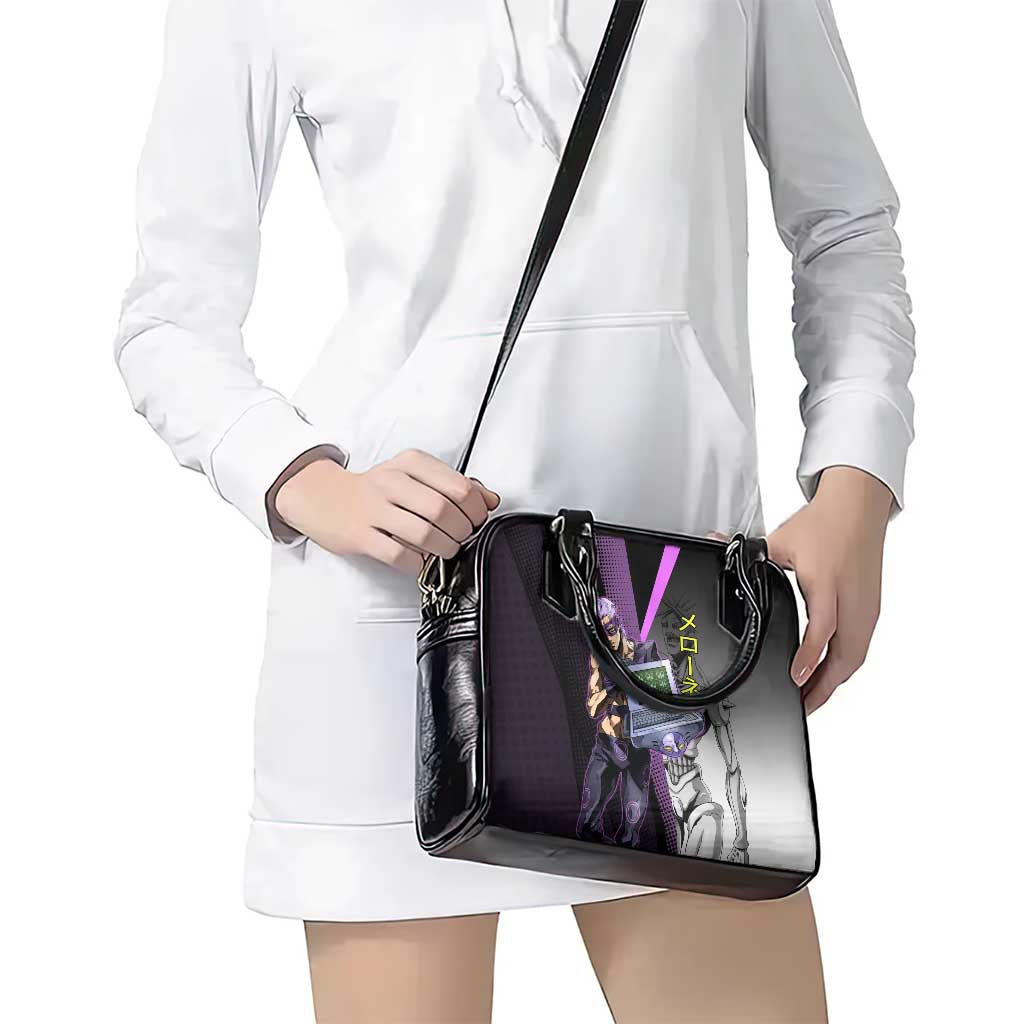 Melone JoJo’s Bizarre Adventure Shoulder Handbag with Laptop-Featured Stand Display - The Mazicc