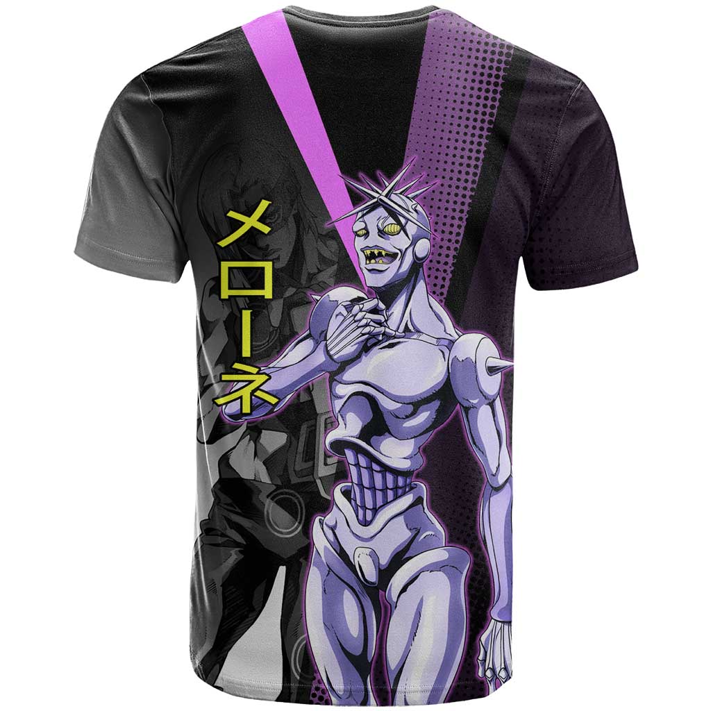Melone JoJo’s Bizarre Adventure T Shirt with Laptop-Featured Stand Display - The Mazicc
