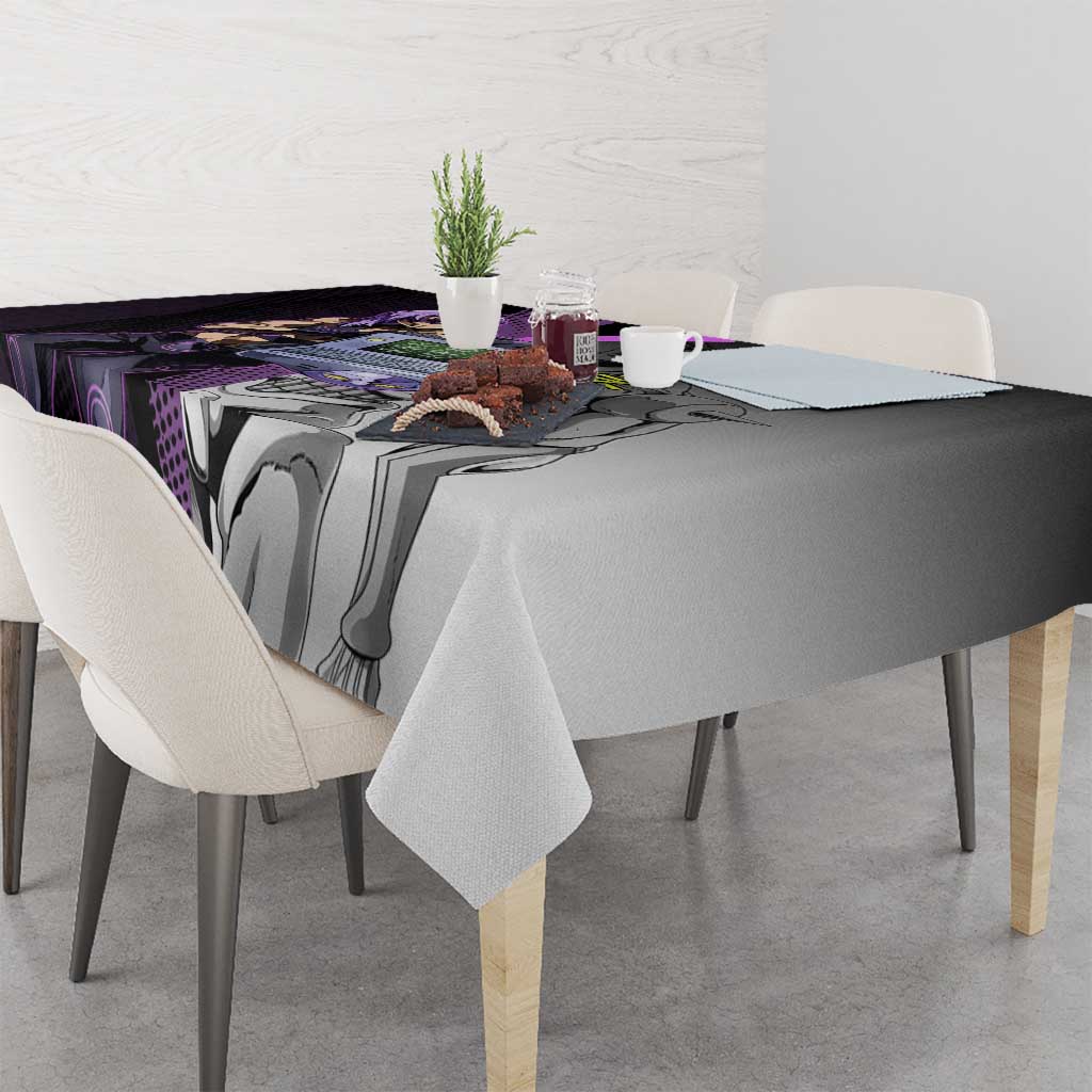 Melone JoJo’s Bizarre Adventure Tablecloth with Laptop-Featured Stand Display - The Mazicc