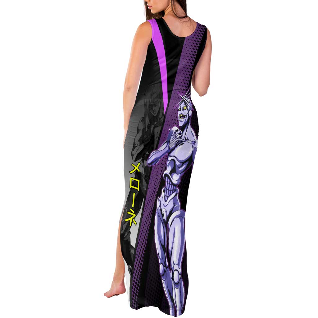 Melone JoJo’s Bizarre Adventure Tank Maxi Dress with Laptop-Featured Stand Display - The Mazicc