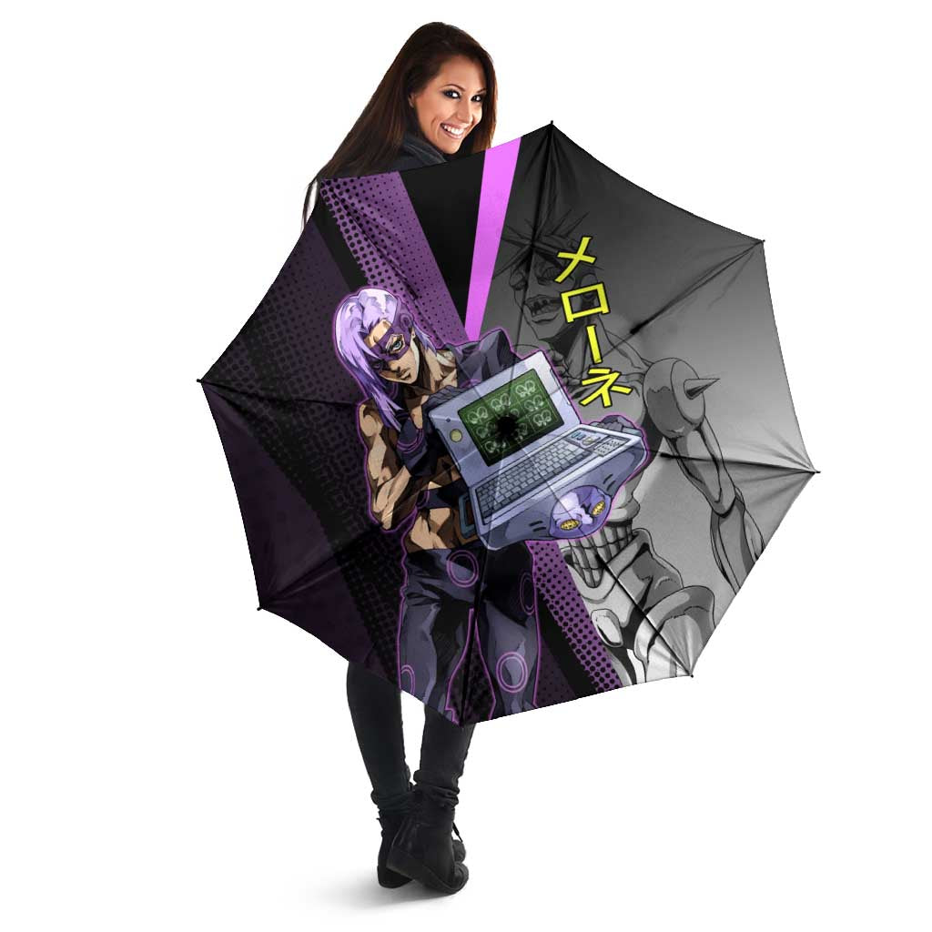 Melone JoJo’s Bizarre Adventure Umbrella with Laptop-Featured Stand Display - The Mazicc