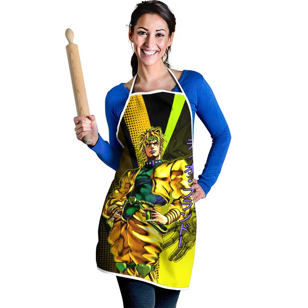 Dio Brando JoJo’s Bizarre Adventure Apron with The World Stand and Comic Graphic - The Mazicc