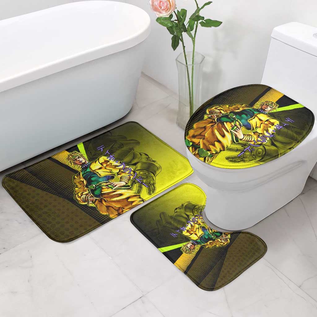 Dio Brando JoJo’s Bizarre Adventure Bathroom Set with The World Stand and Comic Graphic - The Mazicc