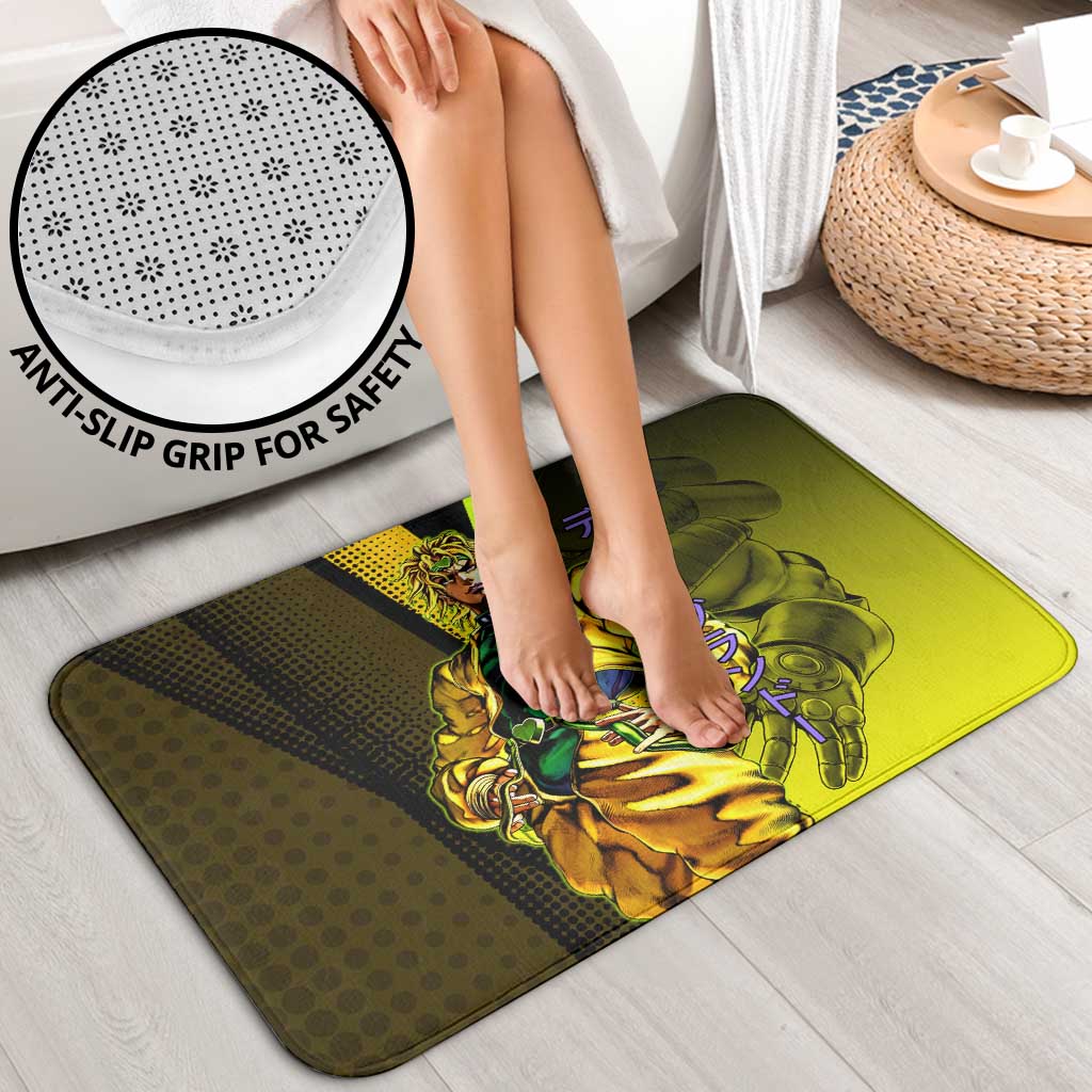 Dio Brando JoJo’s Bizarre Adventure Bathroom Set with The World Stand and Comic Graphic - The Mazicc