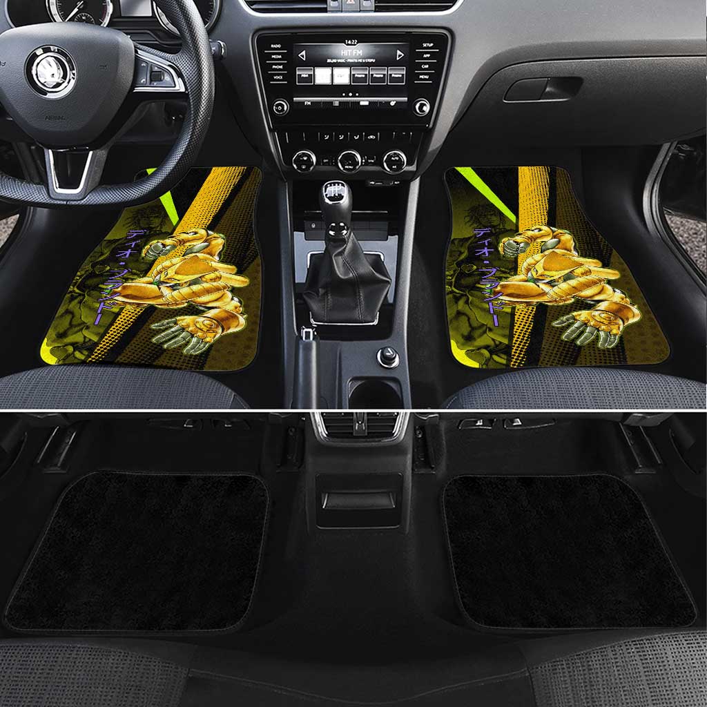 Dio Brando JoJo’s Bizarre Adventure Car Mats with The World Stand and Comic Graphic - The Mazicc