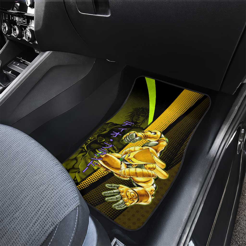 Dio Brando JoJo’s Bizarre Adventure Car Mats with The World Stand and Comic Graphic - The Mazicc