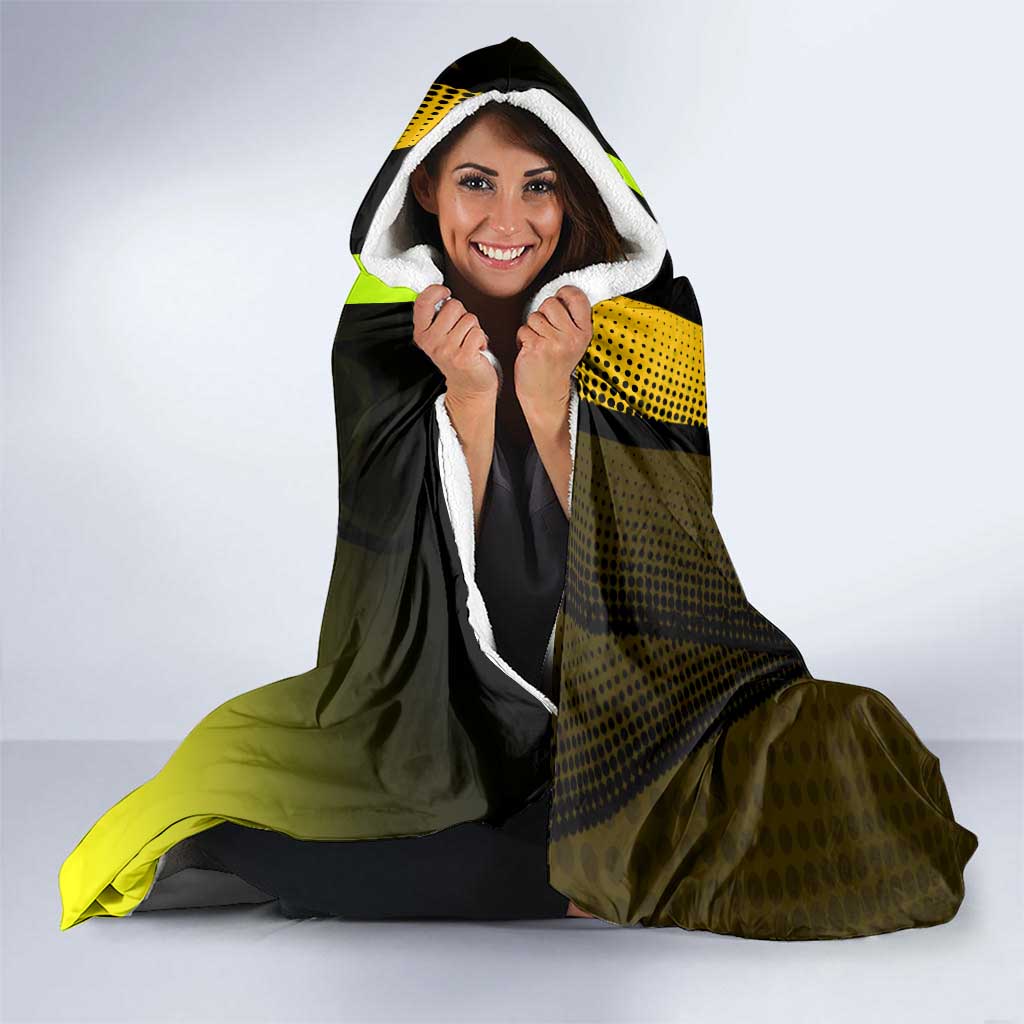 Dio Brando JoJo’s Bizarre Adventure Hooded Blanket with The World Stand and Comic Graphic - The Mazicc