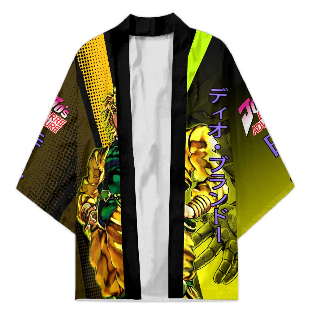 Dio Brando JoJo’s Bizarre Adventure Kimono with The World Stand and Comic Graphic - The Mazicc