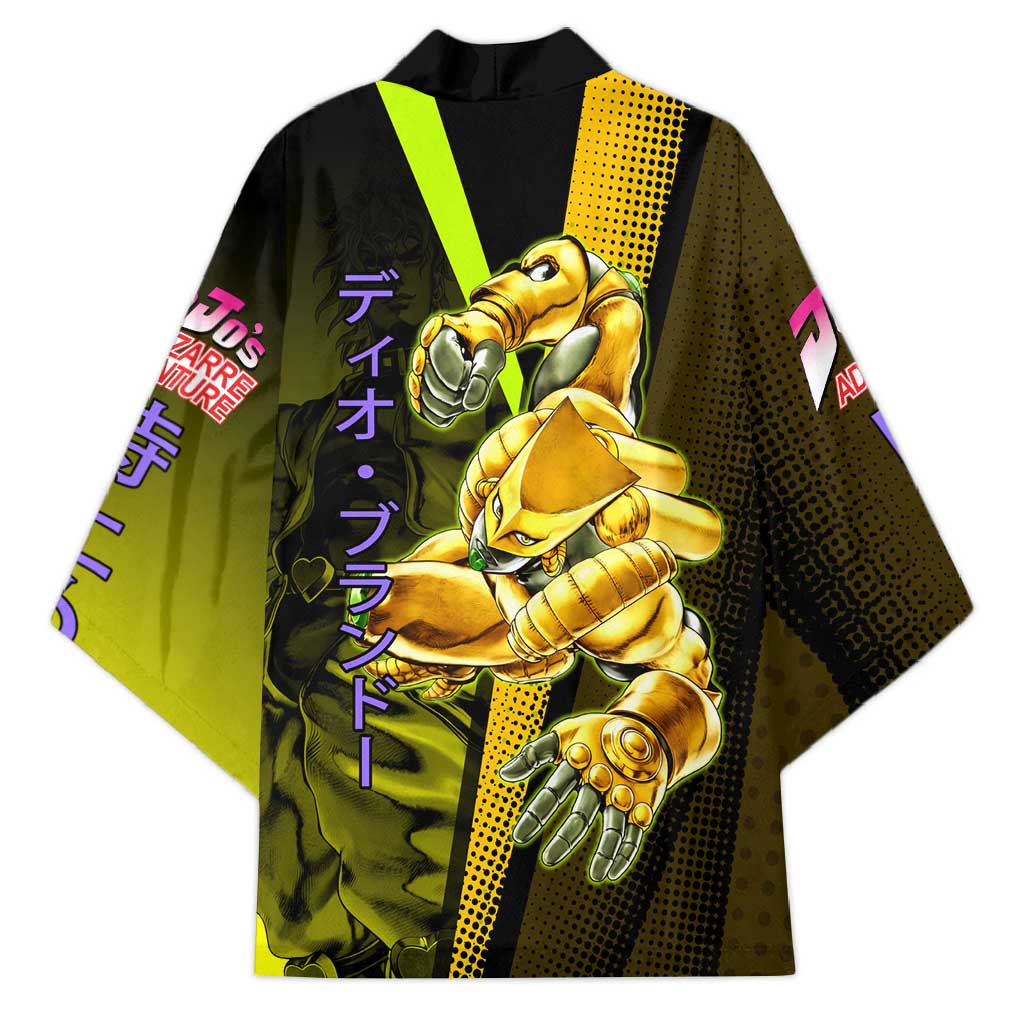 Dio Brando JoJo’s Bizarre Adventure Kimono with The World Stand and Comic Graphic - The Mazicc