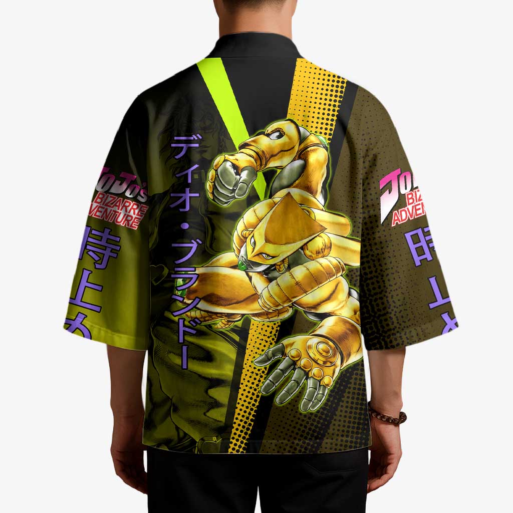 Dio Brando JoJo’s Bizarre Adventure Kimono with The World Stand and Comic Graphic - The Mazicc