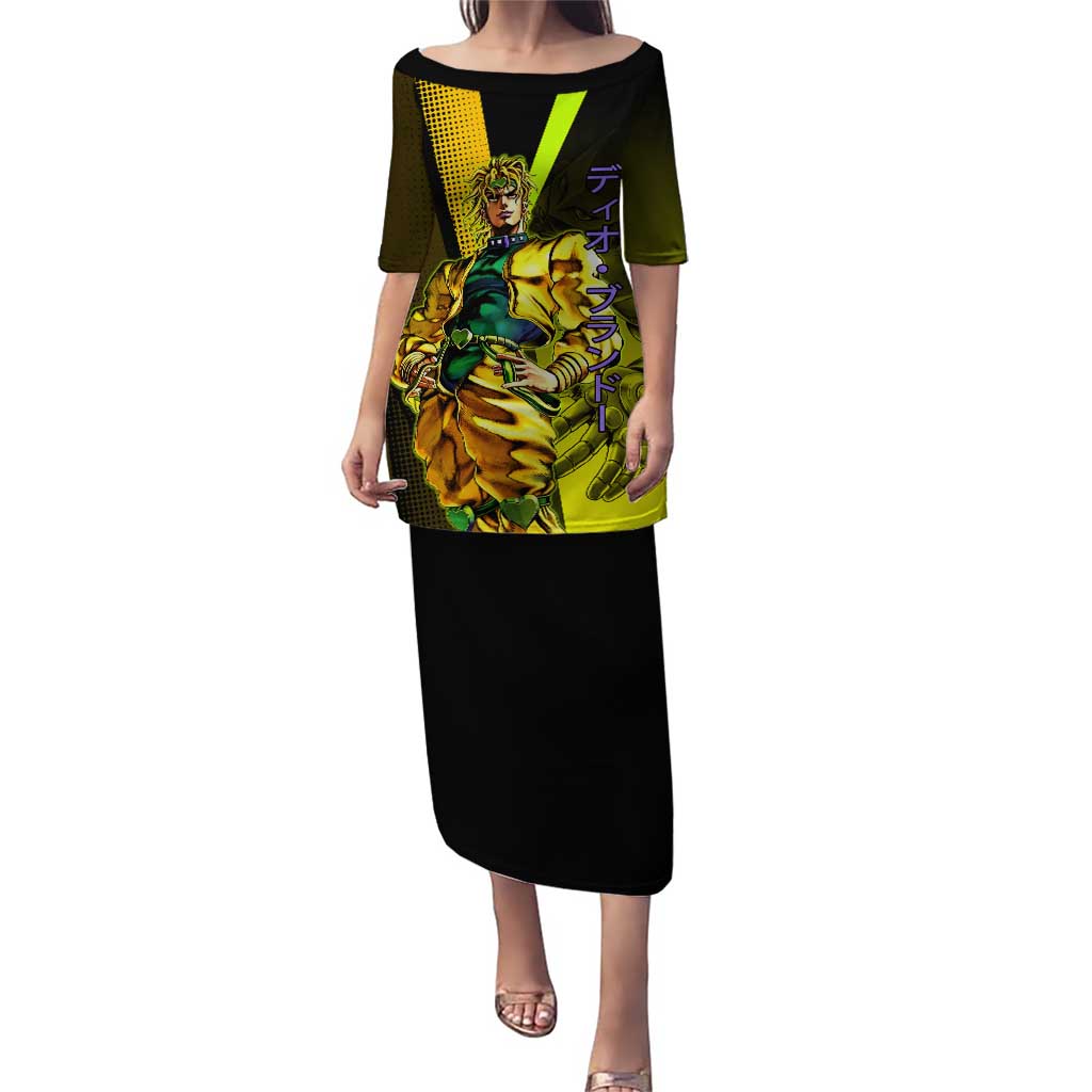 Dio Brando JoJo’s Bizarre Adventure Puletasi with The World Stand and Comic Graphic - The Mazicc