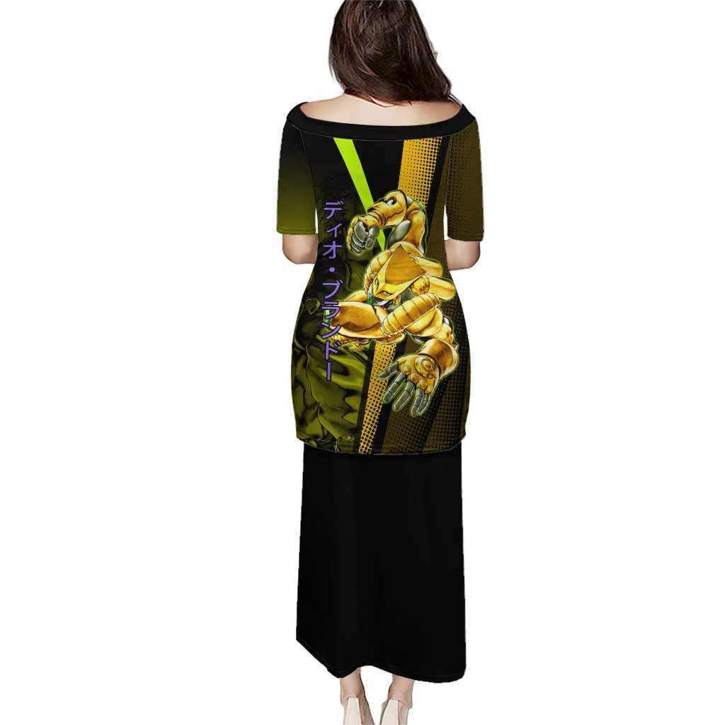 Dio Brando JoJo’s Bizarre Adventure Puletasi with The World Stand and Comic Graphic - The Mazicc
