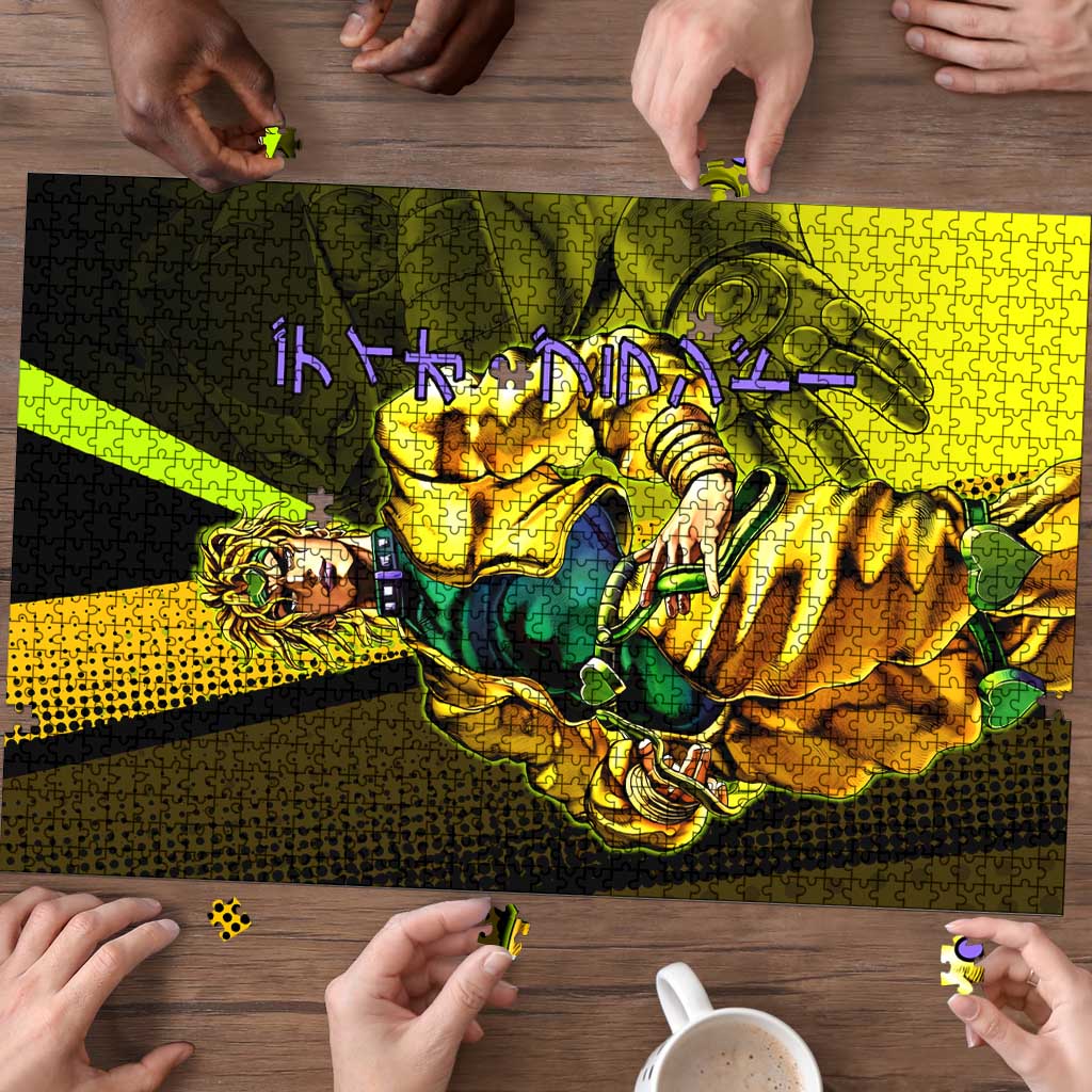Dio Brando JoJo’s Bizarre Adventure Puzzle with The World Stand and Comic Graphic - The Mazicc