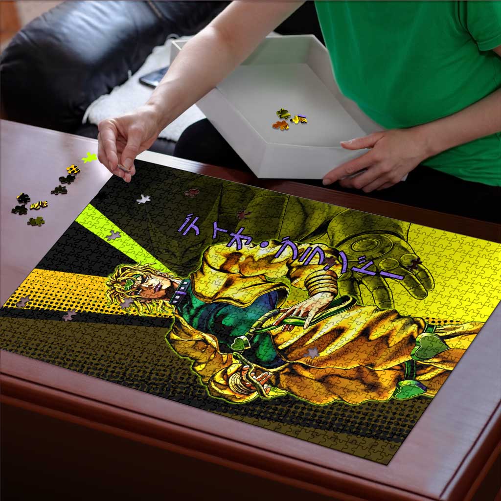 Dio Brando JoJo’s Bizarre Adventure Puzzle with The World Stand and Comic Graphic - The Mazicc