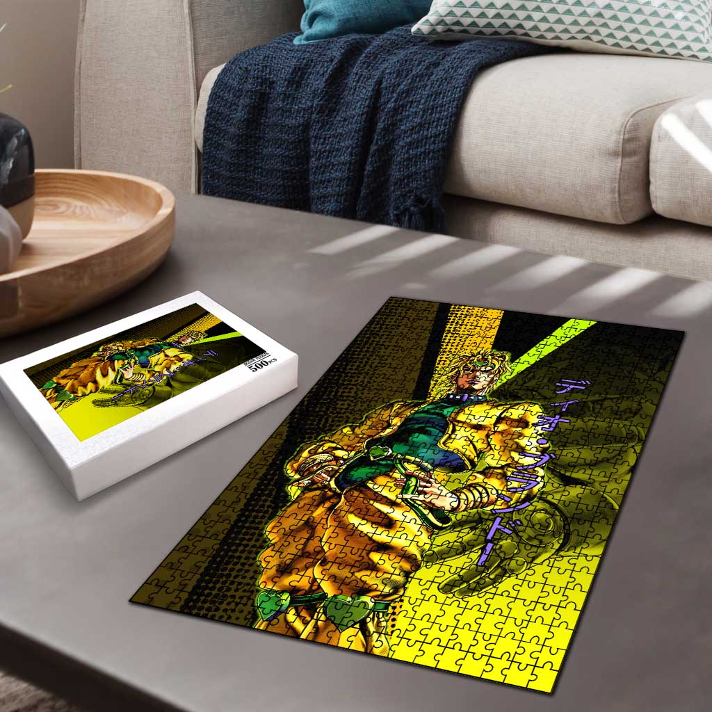 Dio Brando JoJo’s Bizarre Adventure Puzzle with The World Stand and Comic Graphic - The Mazicc