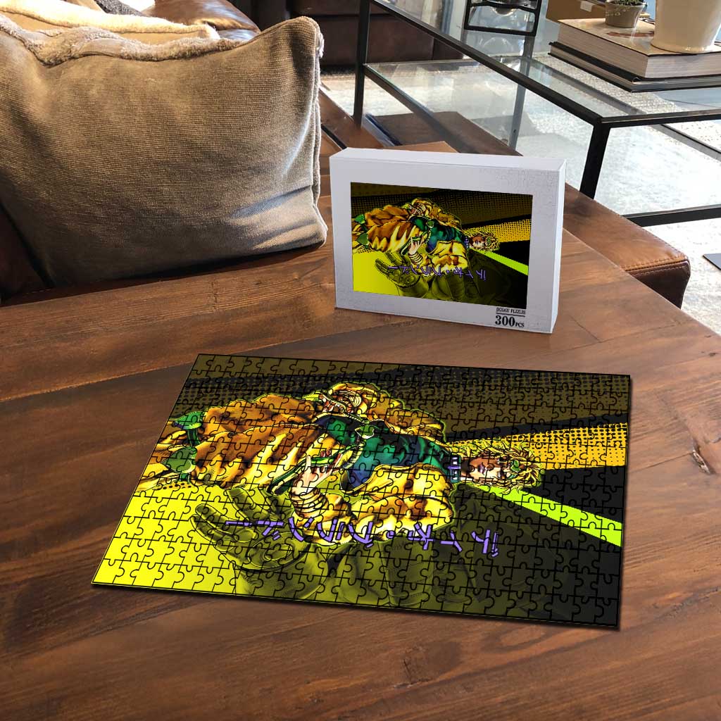 Dio Brando JoJo’s Bizarre Adventure Puzzle with The World Stand and Comic Graphic - The Mazicc