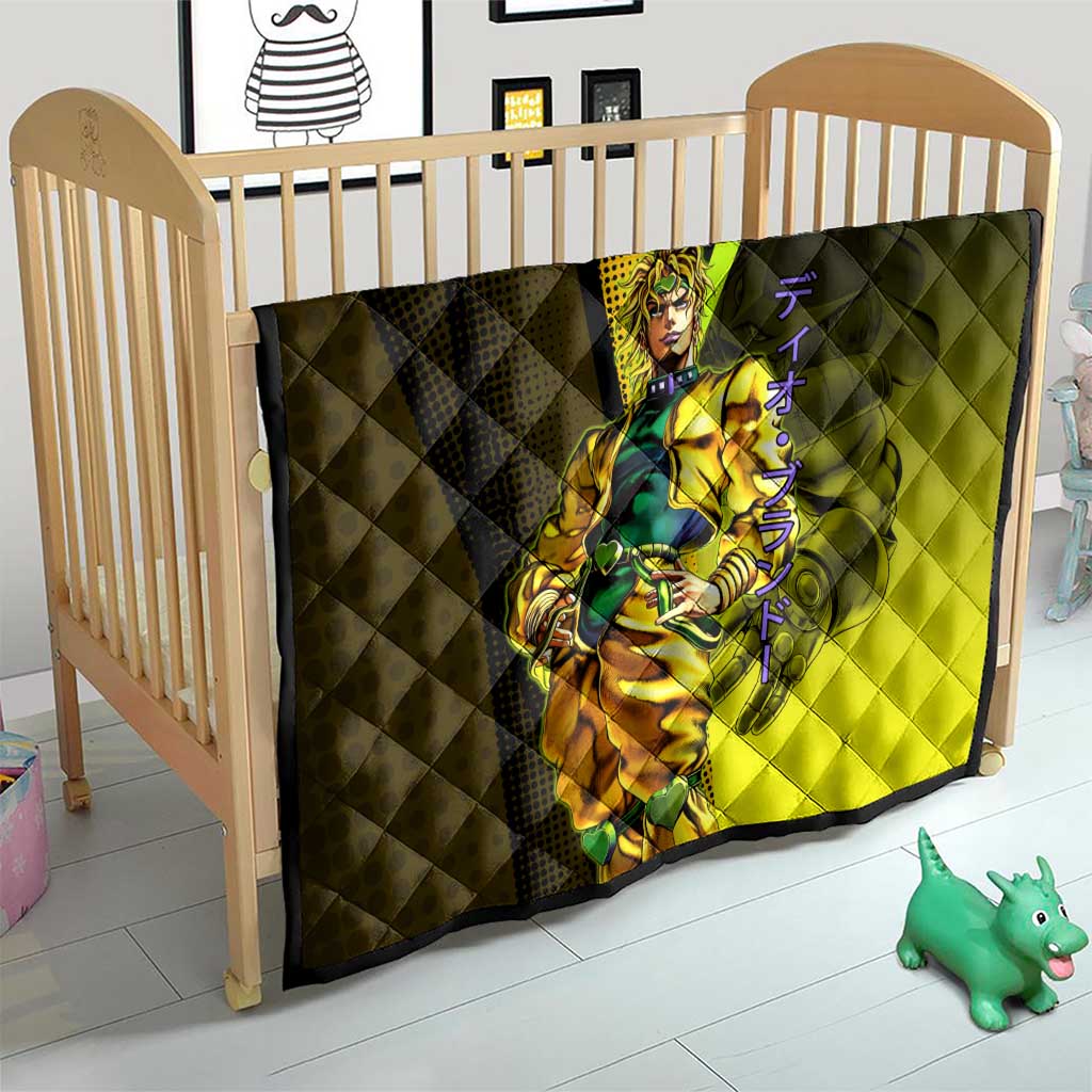 Dio Brando JoJo’s Bizarre Adventure Quilt with The World Stand and Comic Graphic - The Mazicc