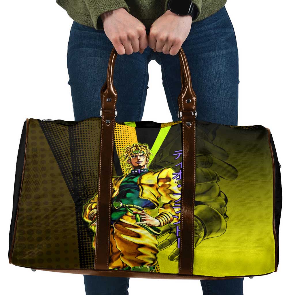 Dio Brando JoJo’s Bizarre Adventure Travel Bag with The World Stand and Comic Graphic - The Mazicc