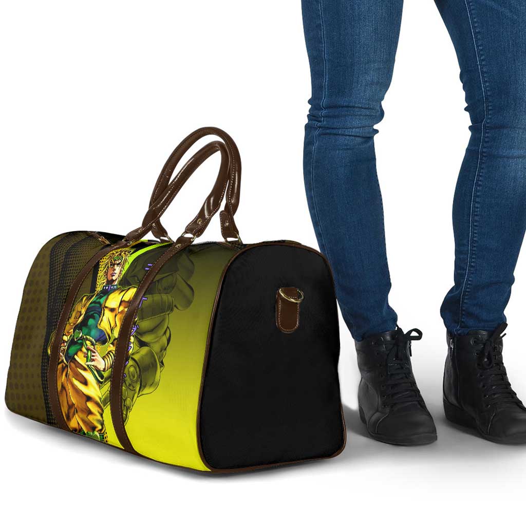 Dio Brando JoJo’s Bizarre Adventure Travel Bag with The World Stand and Comic Graphic - The Mazicc