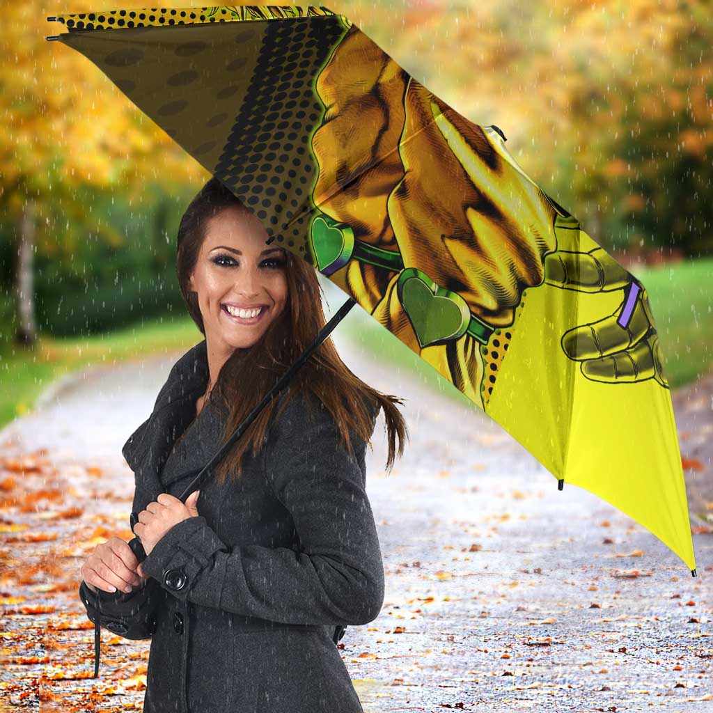 Dio Brando JoJo’s Bizarre Adventure Umbrella with The World Stand and Comic Graphic - The Mazicc