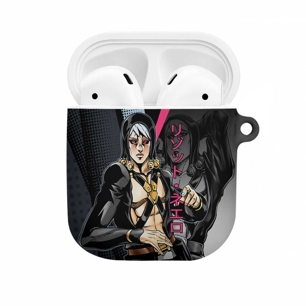 Risotto Nero JoJo’s Bizarre Adventure AirPods Case with Dark Manga Style Graphic - The Mazicc
