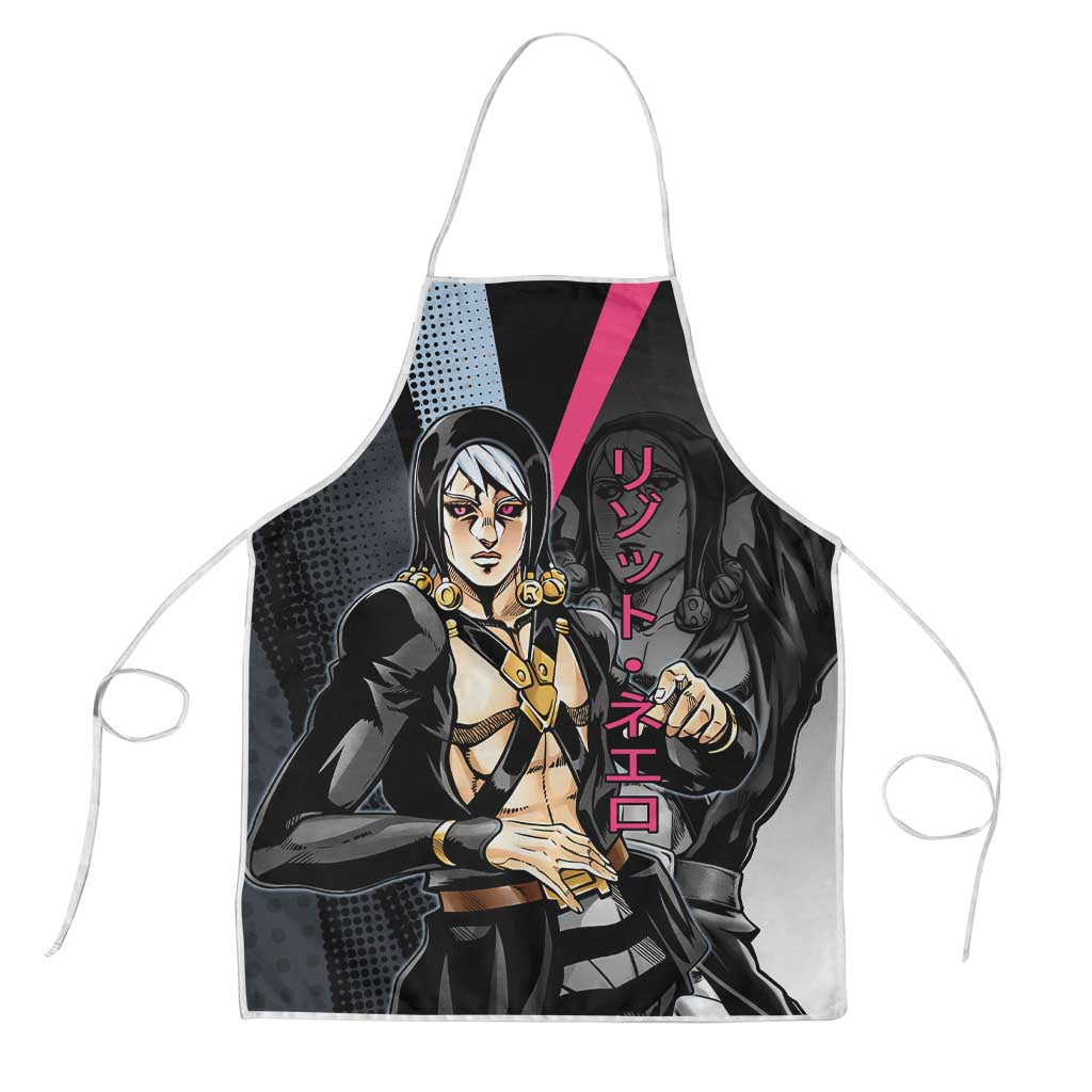 Risotto Nero JoJo’s Bizarre Adventure Apron with Dark Manga Style Graphic - The Mazicc