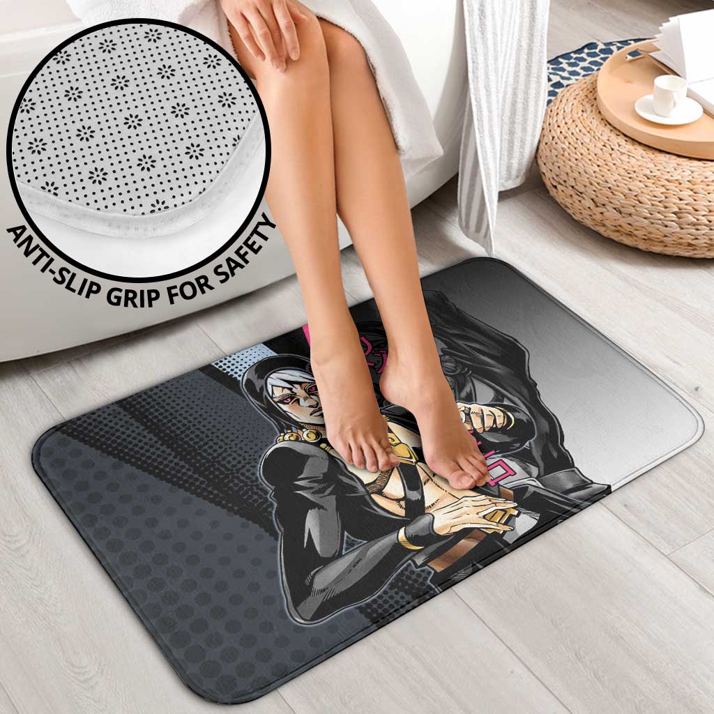 Risotto Nero JoJo’s Bizarre Adventure Bathroom Set with Dark Manga Style Graphic - The Mazicc