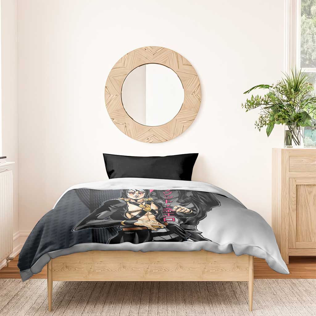 Risotto Nero JoJo’s Bizarre Adventure Bedding Set with Dark Manga Style Graphic - The Mazicc