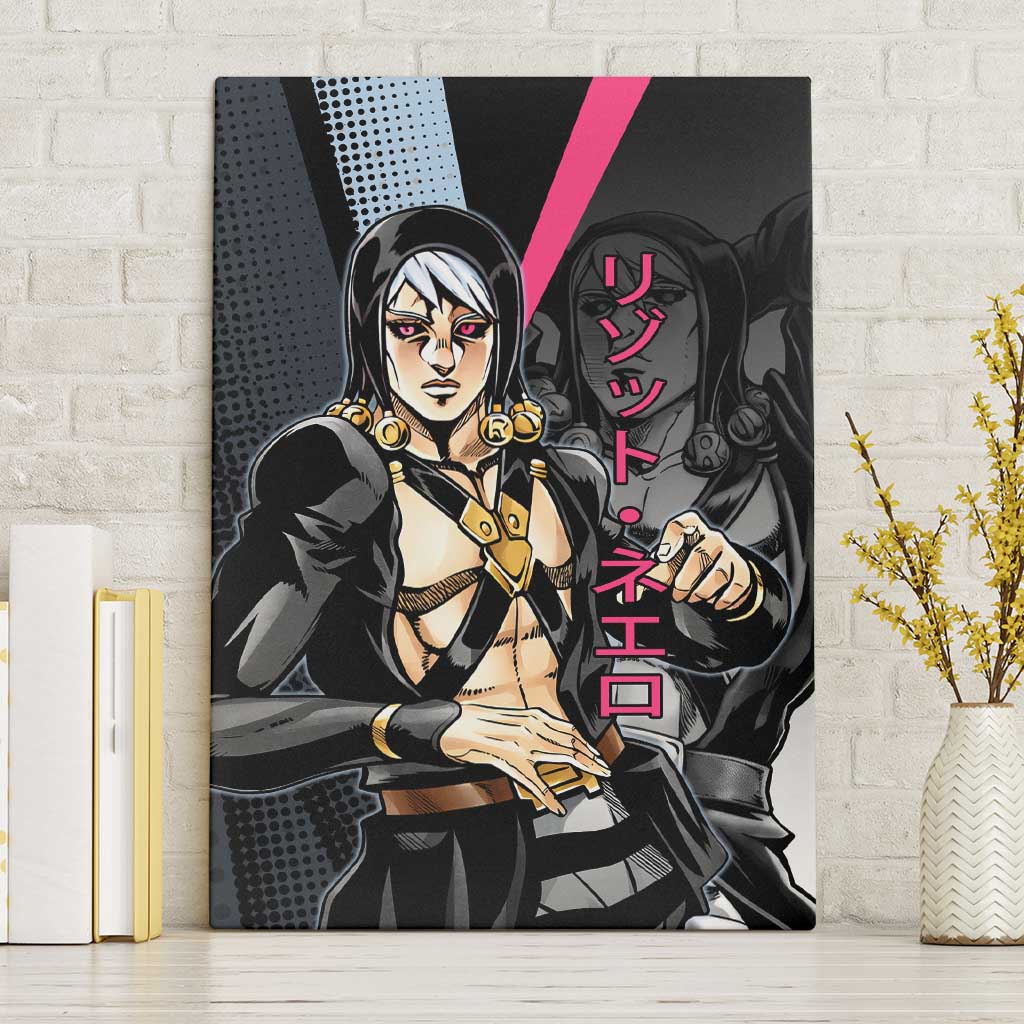 Risotto Nero JoJo’s Bizarre Adventure Canvas Wall Art with Dark Manga Style Graphic - The Mazicc