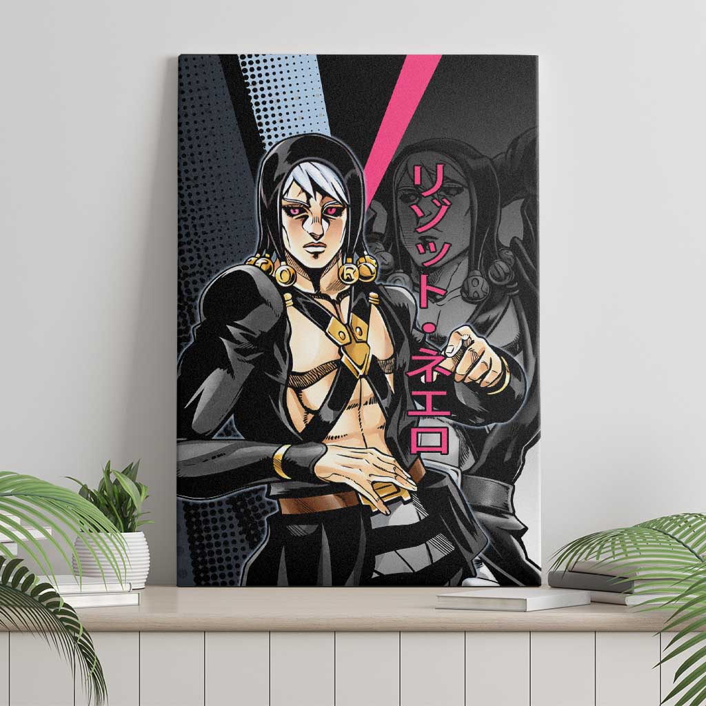 Risotto Nero JoJo’s Bizarre Adventure Canvas Wall Art with Dark Manga Style Graphic - The Mazicc