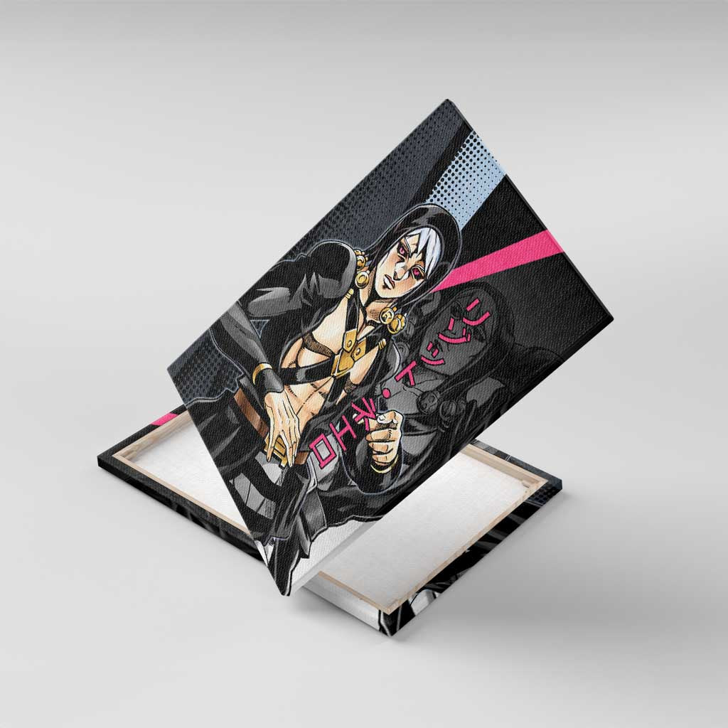 Risotto Nero JoJo’s Bizarre Adventure Canvas Wall Art with Dark Manga Style Graphic - The Mazicc