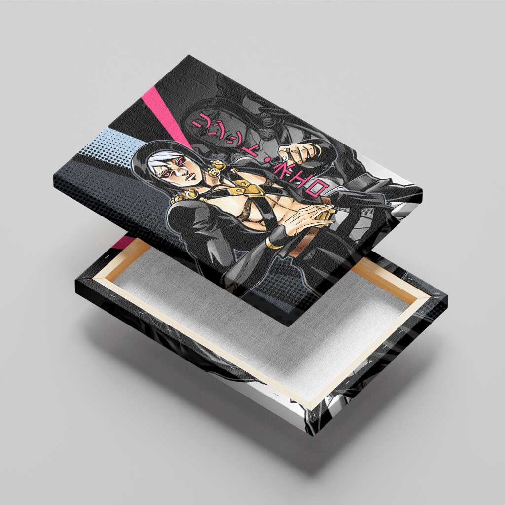 Risotto Nero JoJo’s Bizarre Adventure Canvas Wall Art with Dark Manga Style Graphic - The Mazicc