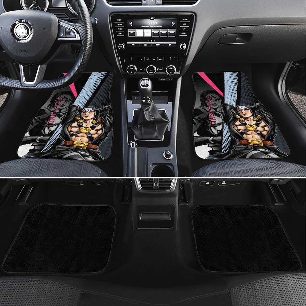 Risotto Nero JoJo’s Bizarre Adventure Car Mats with Dark Manga Style Graphic - The Mazicc