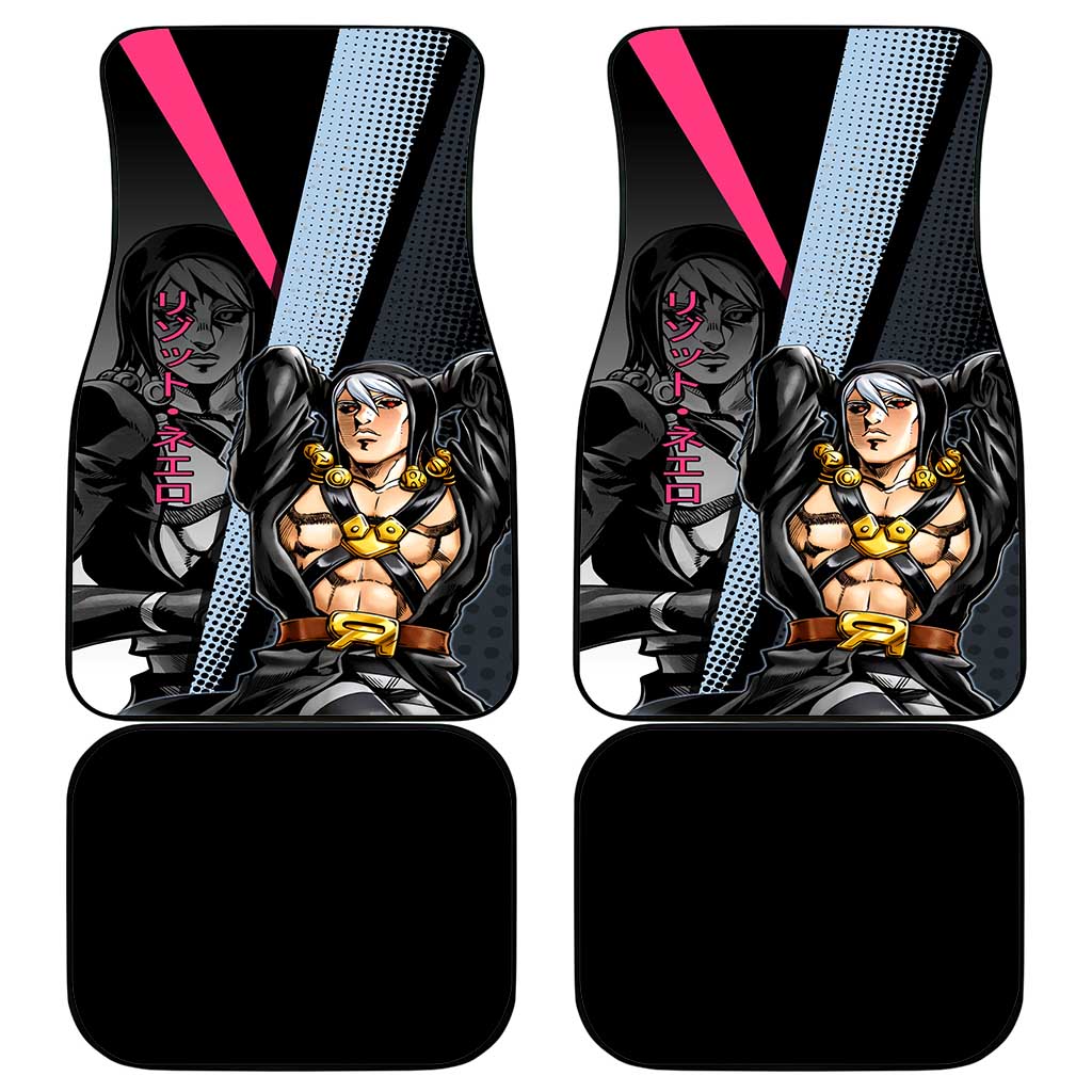 Risotto Nero JoJo’s Bizarre Adventure Car Mats with Dark Manga Style Graphic - The Mazicc
