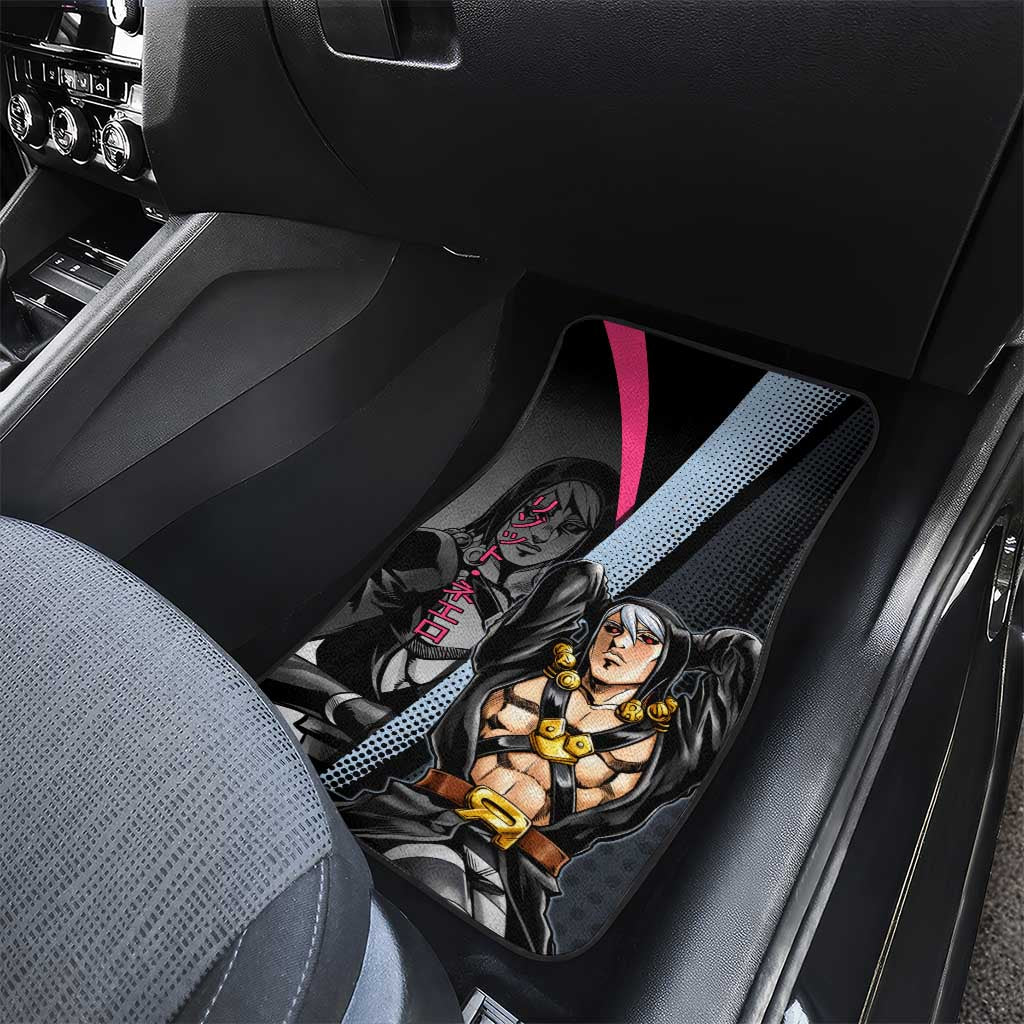Risotto Nero JoJo’s Bizarre Adventure Car Mats with Dark Manga Style Graphic - The Mazicc