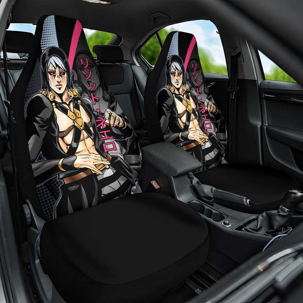 Risotto Nero JoJo’s Bizarre Adventure Car Seat Cover with Dark Manga Style Graphic - The Mazicc