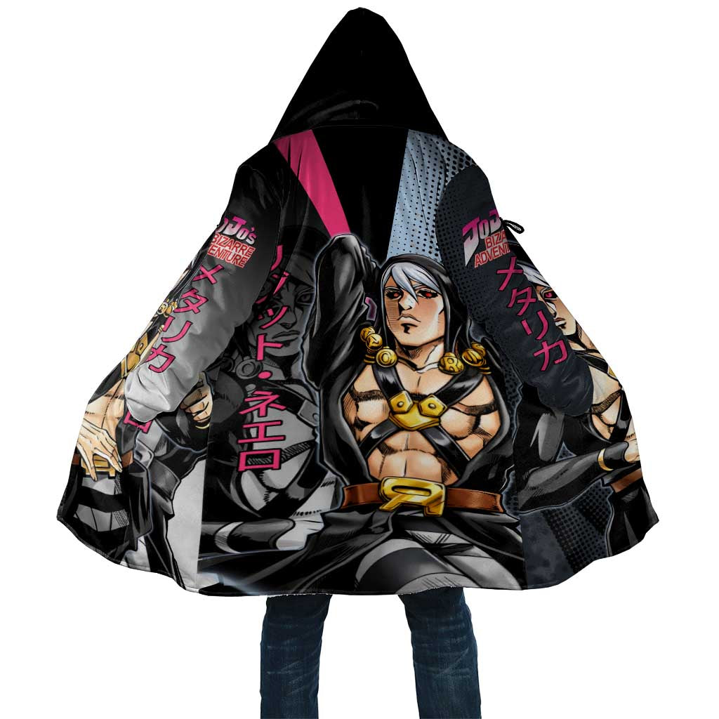 Risotto Nero JoJo’s Bizarre Adventure Cloak with Dark Manga Style Graphic - The Mazicc