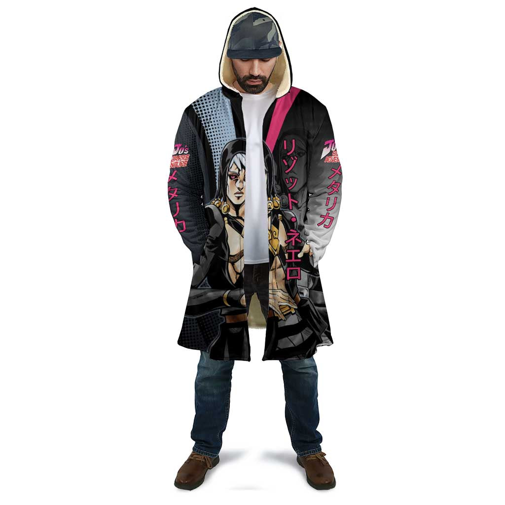 Risotto Nero JoJo’s Bizarre Adventure Cloak with Dark Manga Style Graphic - The Mazicc