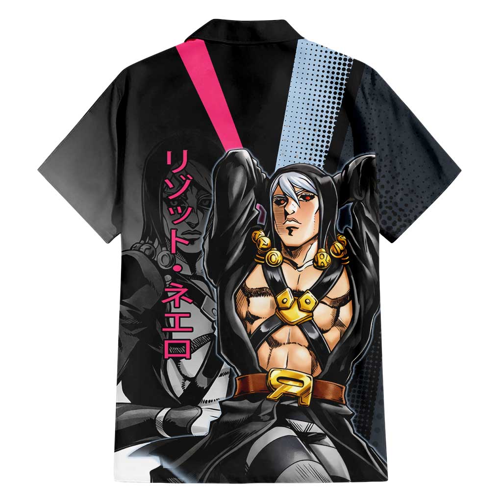Risotto Nero JoJo’s Bizarre Adventure Family Matching Mermaid Dress and Hawaiian Shirt with Dark Manga Style Graphic