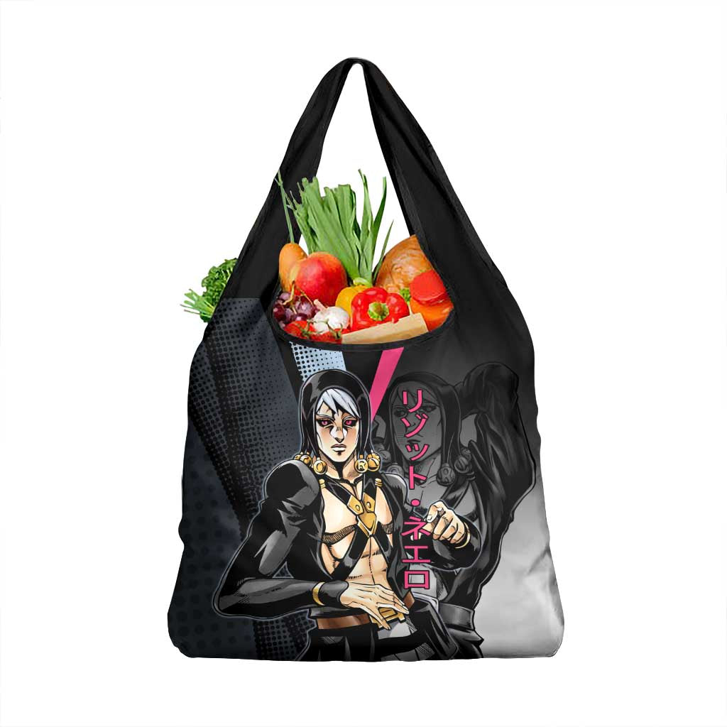 Risotto Nero JoJo’s Bizarre Adventure Grocery Bag with Dark Manga Style Graphic - The Mazicc