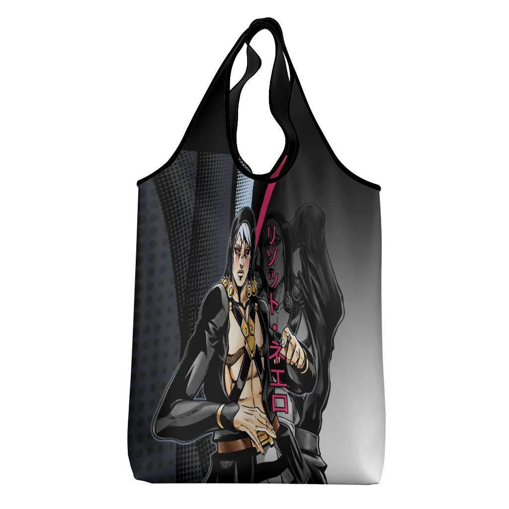 Risotto Nero JoJo’s Bizarre Adventure Grocery Bag with Dark Manga Style Graphic - The Mazicc