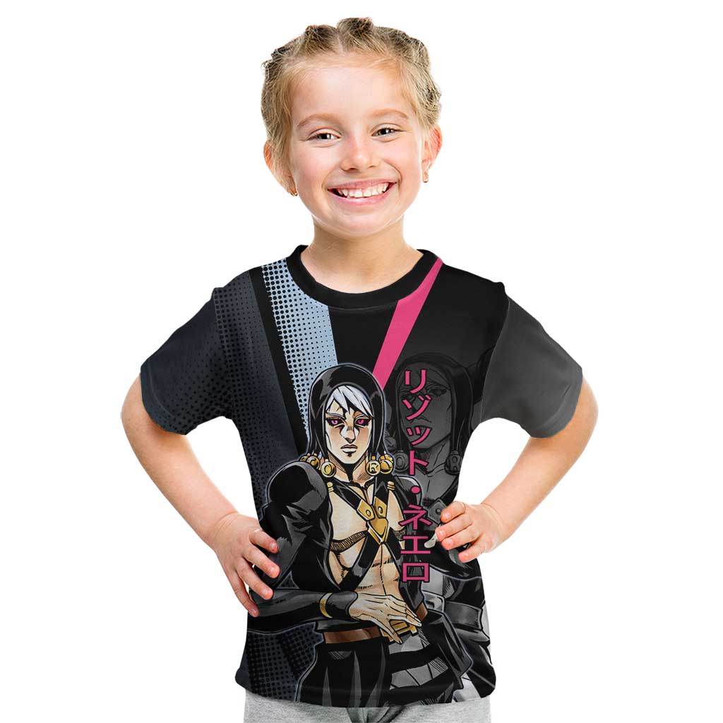 Risotto Nero JoJo’s Bizarre Adventure Kid T Shirt with Dark Manga Style Graphic - The Mazicc
