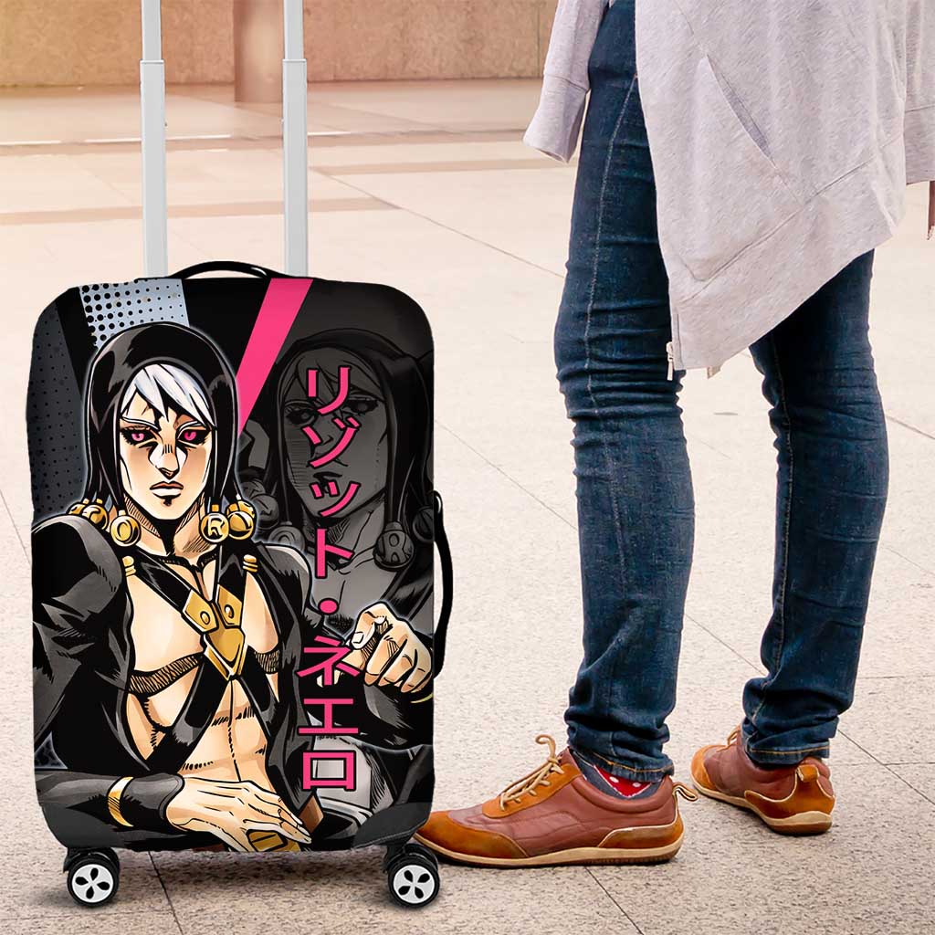 Risotto Nero JoJo’s Bizarre Adventure Luggage Cover with Dark Manga Style Graphic - The Mazicc