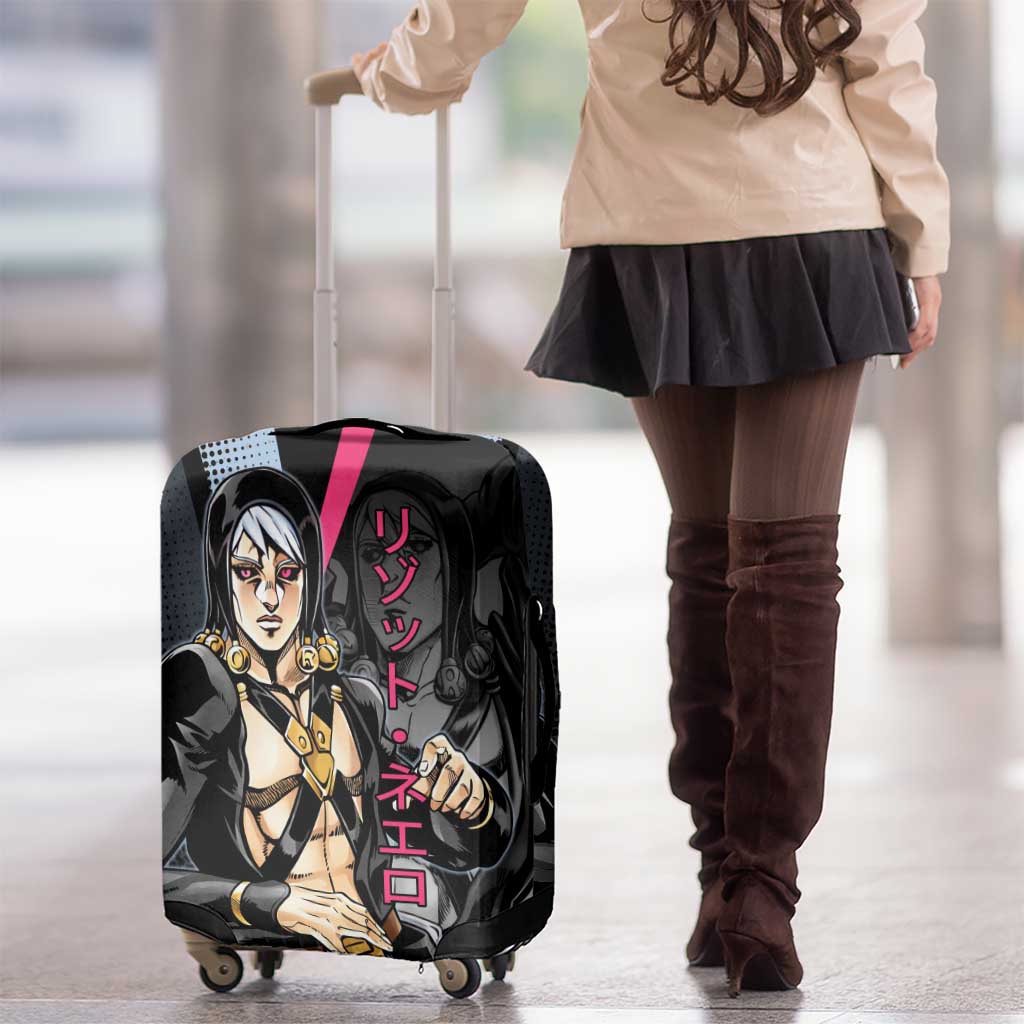 Risotto Nero JoJo’s Bizarre Adventure Luggage Cover with Dark Manga Style Graphic - The Mazicc