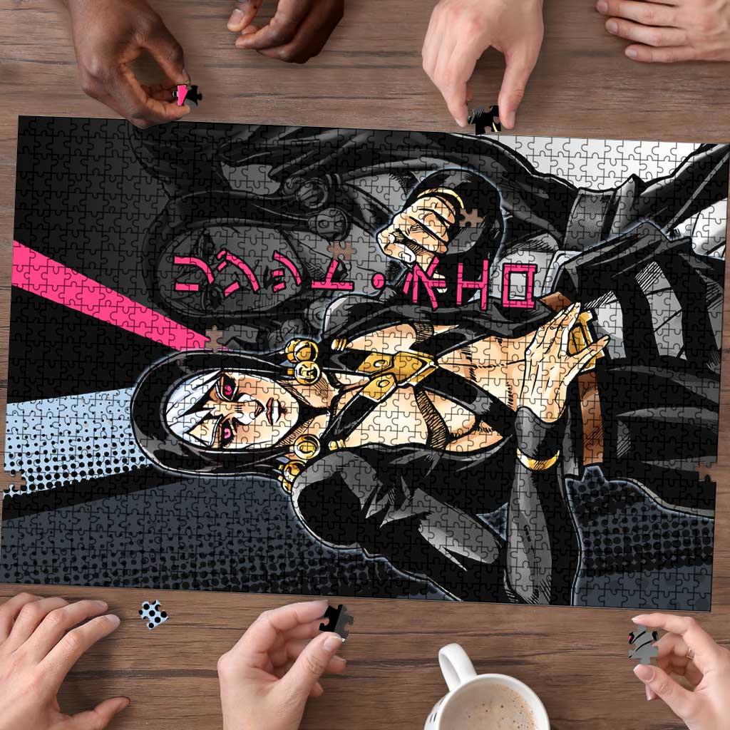 Risotto Nero JoJo’s Bizarre Adventure Puzzle with Dark Manga Style Graphic - The Mazicc